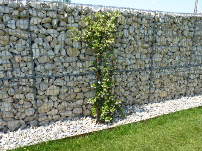 Clôture en gabions