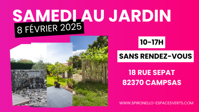 Samedi au jardin 8 février 2025 SPIRONELLO